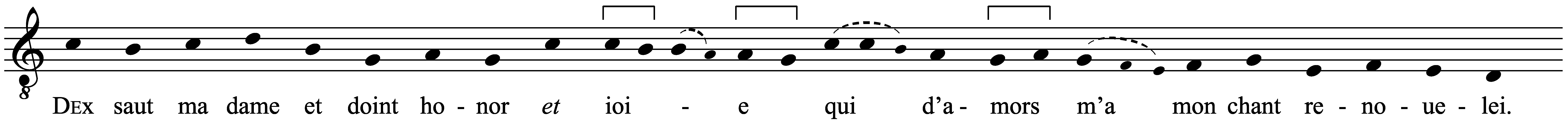 Work musical notation